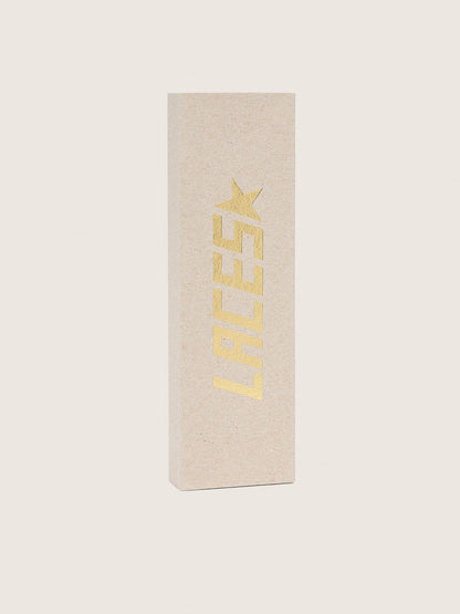 Golden Goose Burgundy LTD laces with embroidered hearts and contrast logo