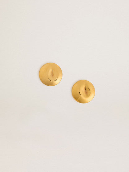 Golden Goose Gold circular earrings