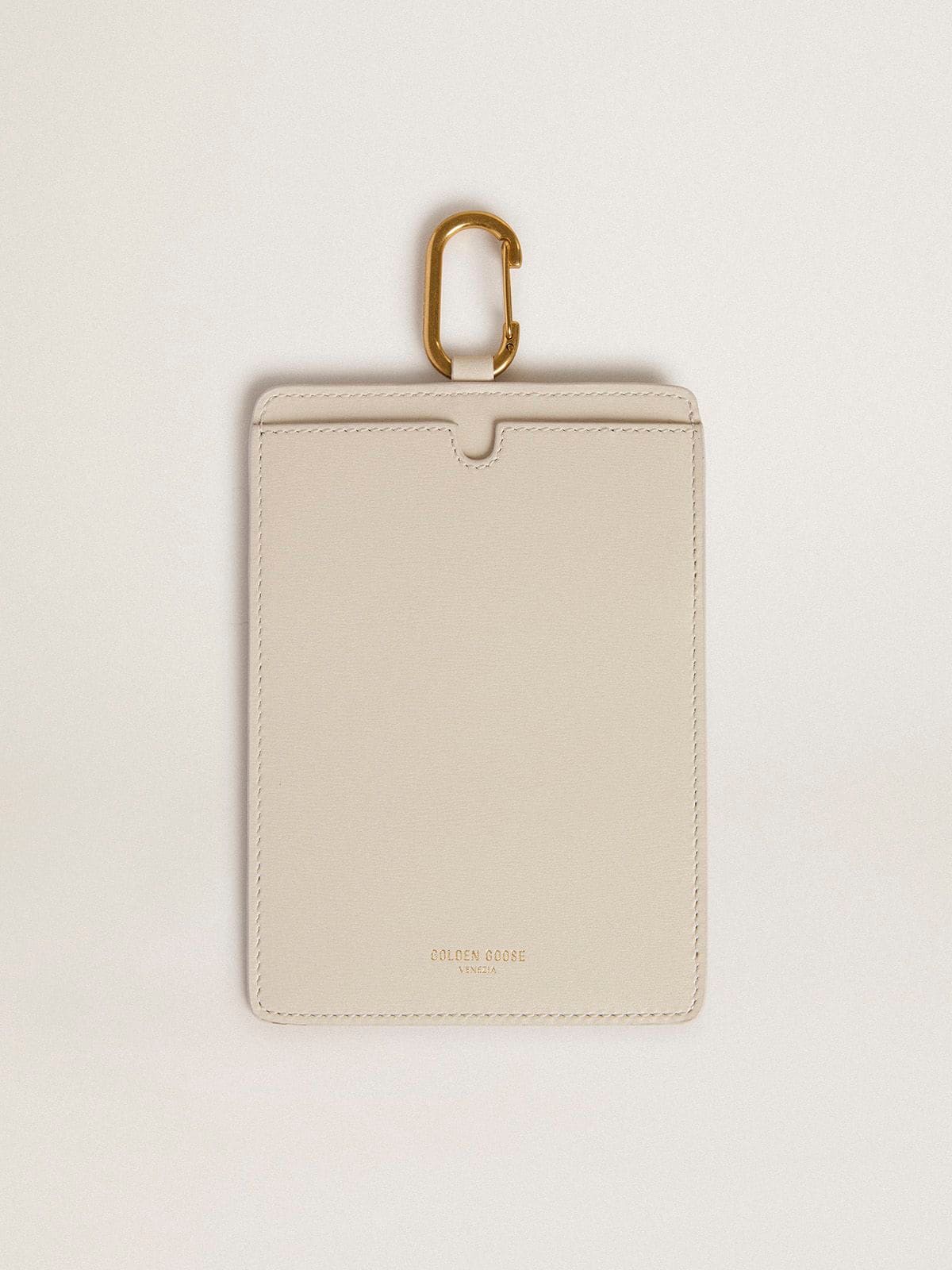 Golden Goose Worn white document holder