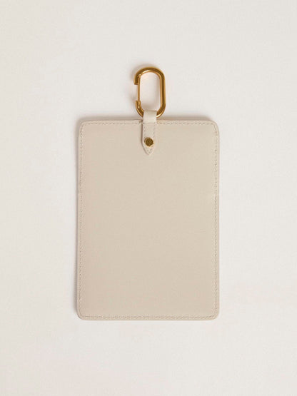 Golden Goose Worn white document holder