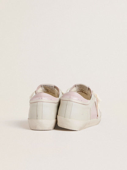 Golden Goose Super-Star LTD in pink leather with silver foiled leather star and pink leather heel tab