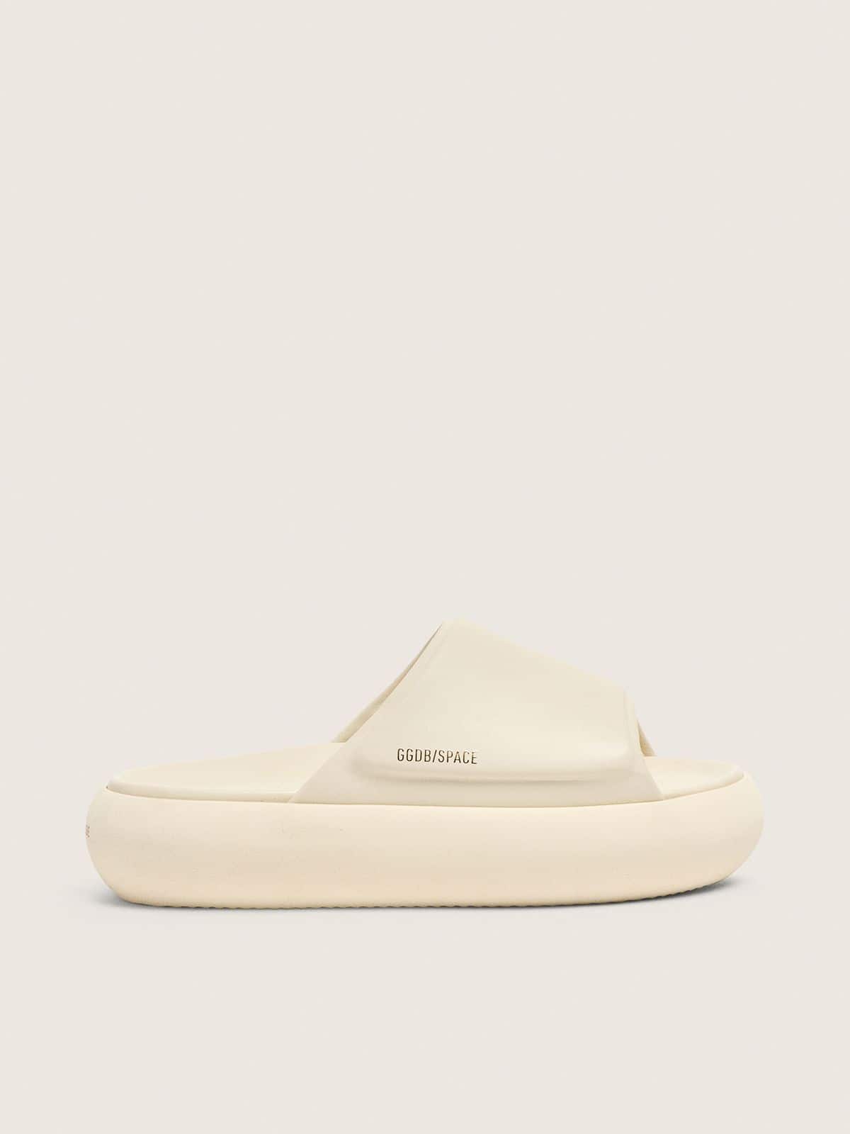 Golden Goose Women's Space-Star slip-ons in white leather