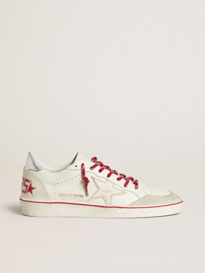 Golden Goose Women’s Ball Star LTD LNY in white leather with a lived-in effect