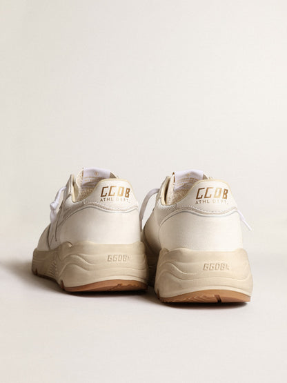 Golden Goose Women's Running Sole in mesh and white nappa