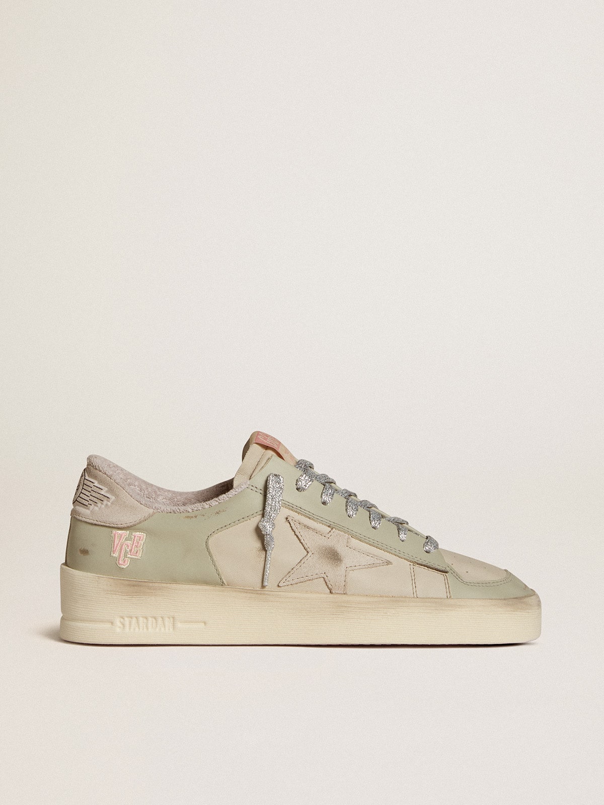 Golden Goose Stardan in nappa and leather with suede star and heel tab