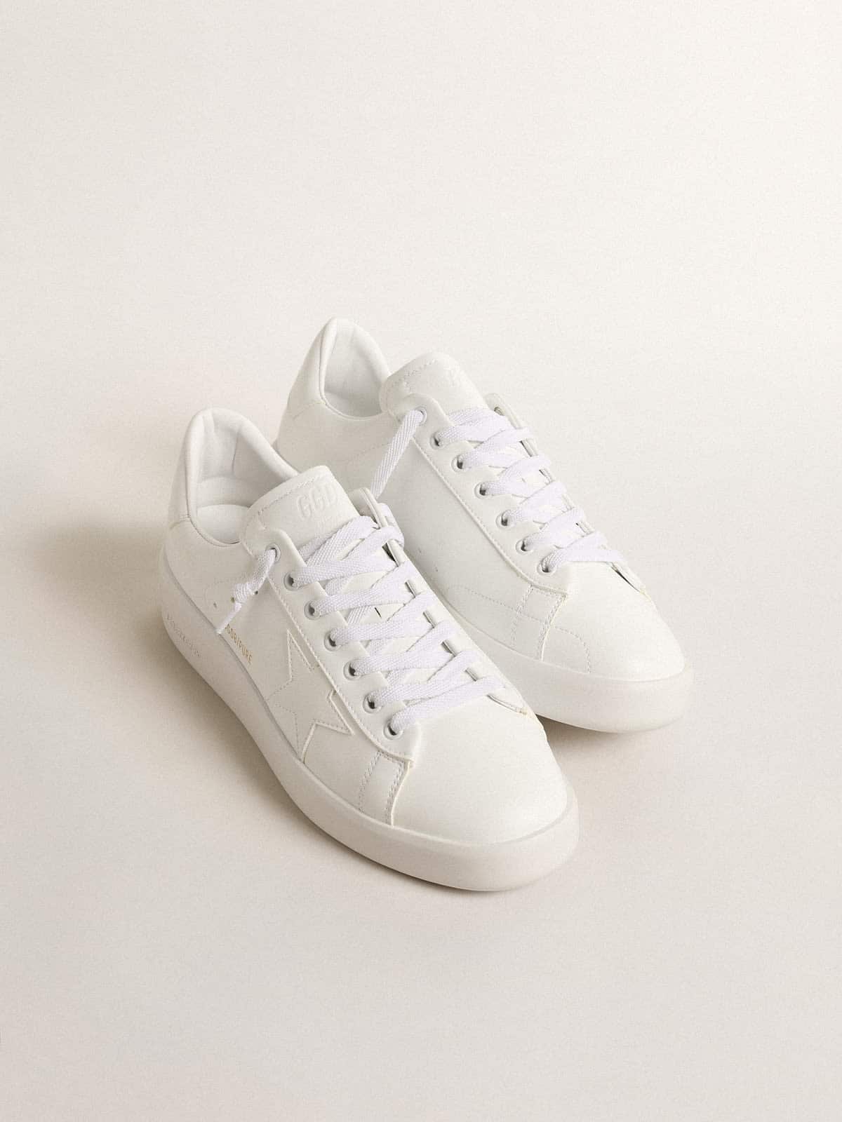 Golden Goose Women’s bio-based Purestar with white star and heel tab