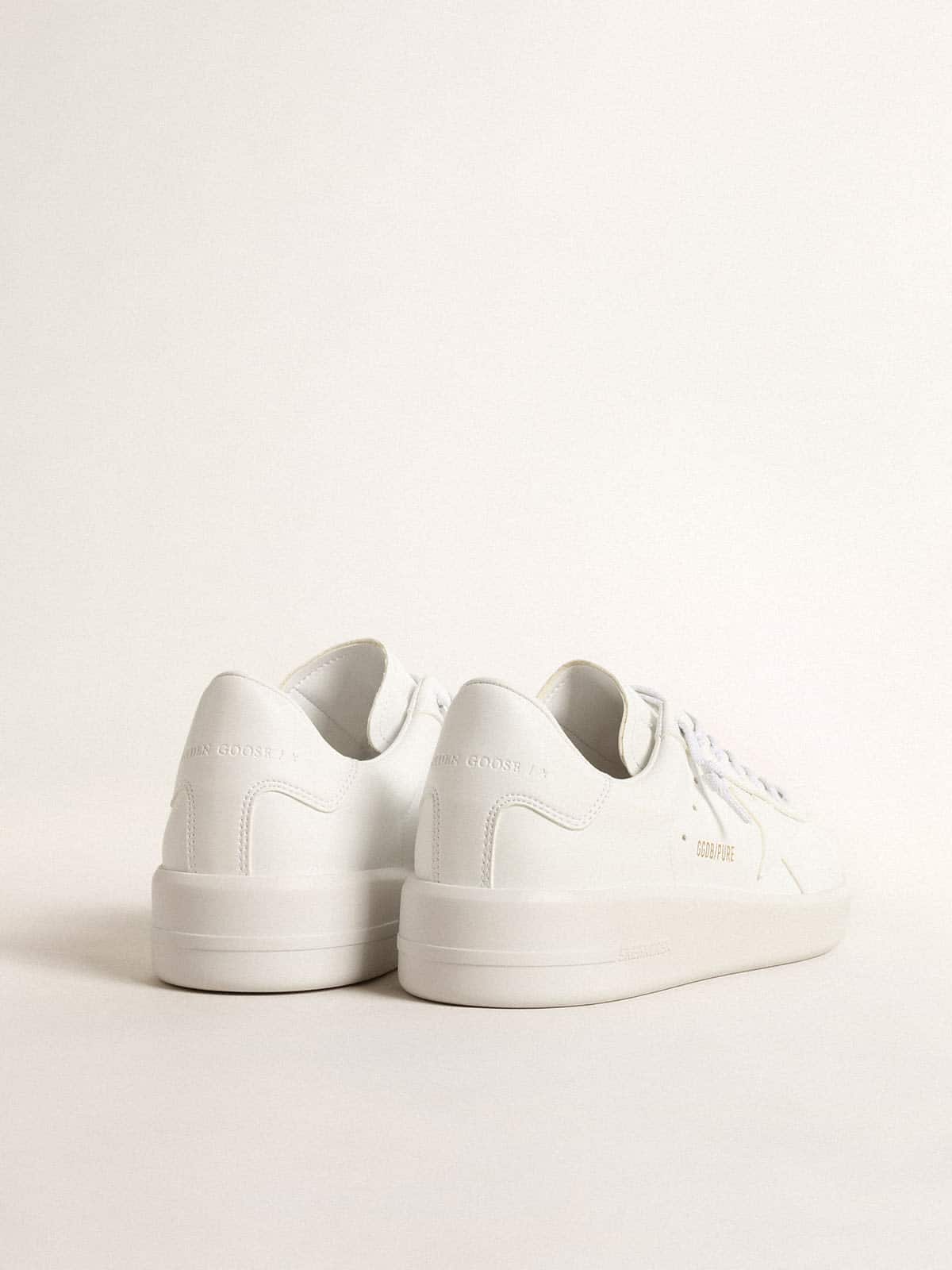 Golden Goose Women’s bio-based Purestar with white star and heel tab