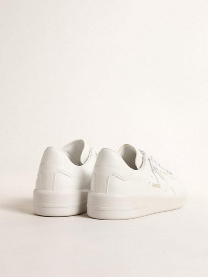 Golden Goose Women’s bio-based Purestar with white star and heel tab