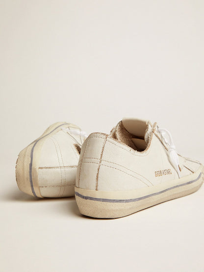 Golden Goose Women's V-Star in vintage effect leather