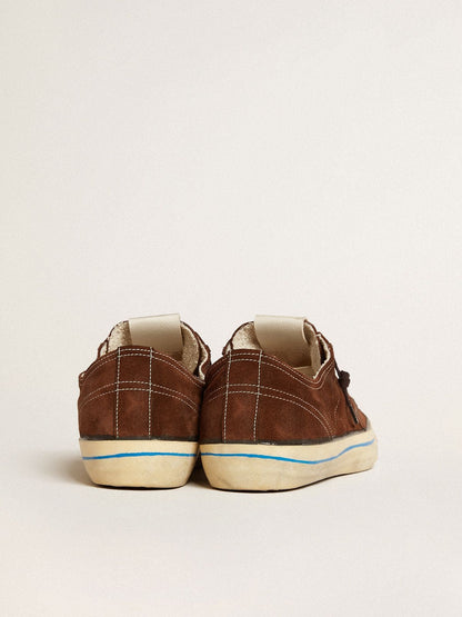 Golden Goose Women's V-Star LTD in suede with brown star