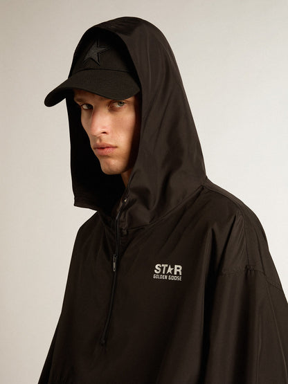 Golden Goose Black windbreaker with hood