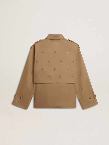 Golden Goose Women's oversized trench coat with crystals