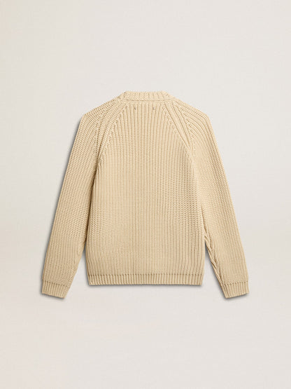 Golden Goose Women's cotton cardigan with embroidery on the front