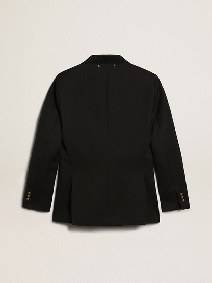 Golden Goose Women's double-breasted blue blazer | Golden Goose