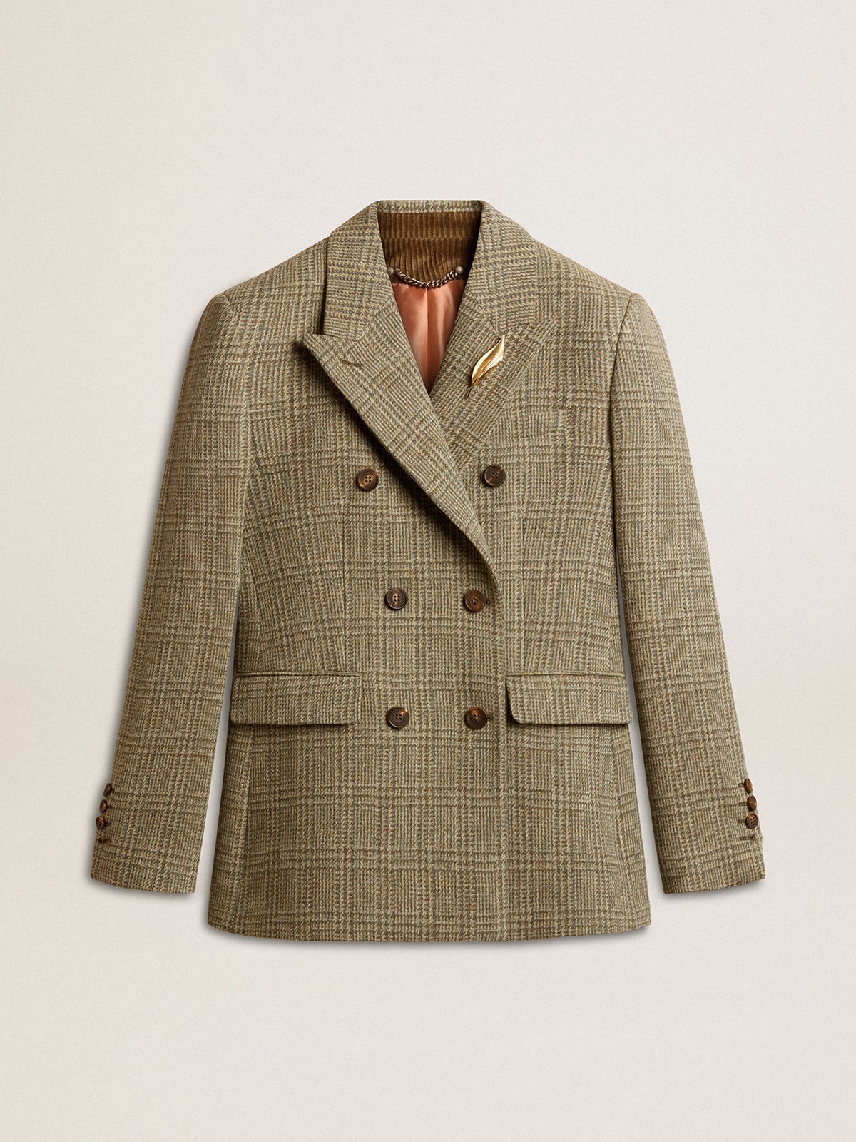 Golden Goose Women's double-breasted blazer in Shetland wool