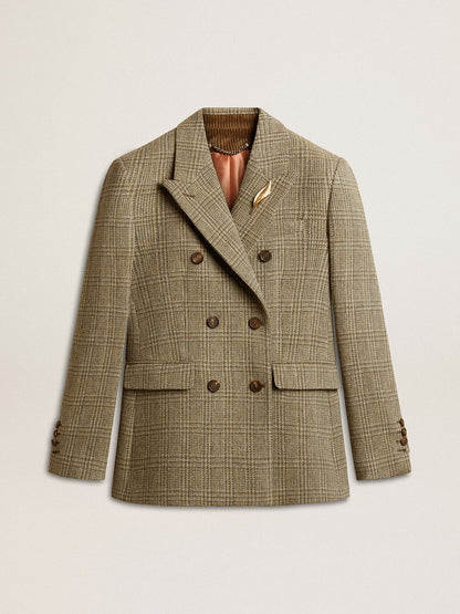 Golden Goose Women's double-breasted blazer in Shetland wool