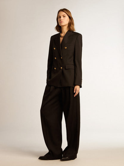 Golden Goose Women’s black double-breasted blazer