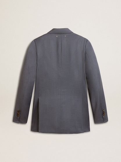 Golden Goose Women's double-breasted blazer in baby blue