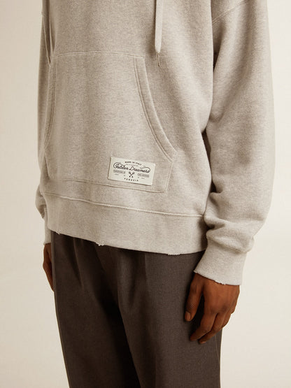 Golden Goose Unisex cotton hooded sweatshirt with print on the back