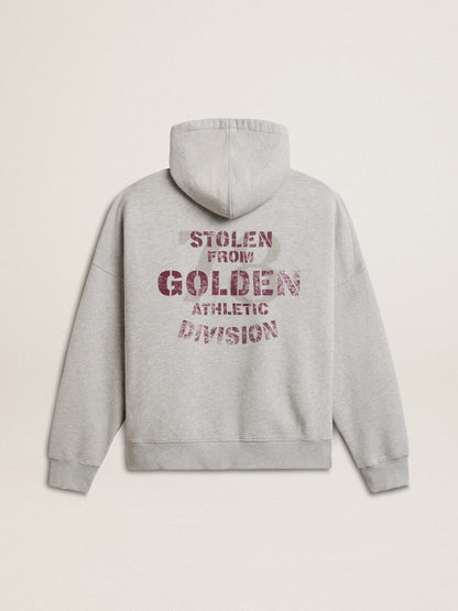 Golden Goose Unisex cotton hooded sweatshirt with print on the back