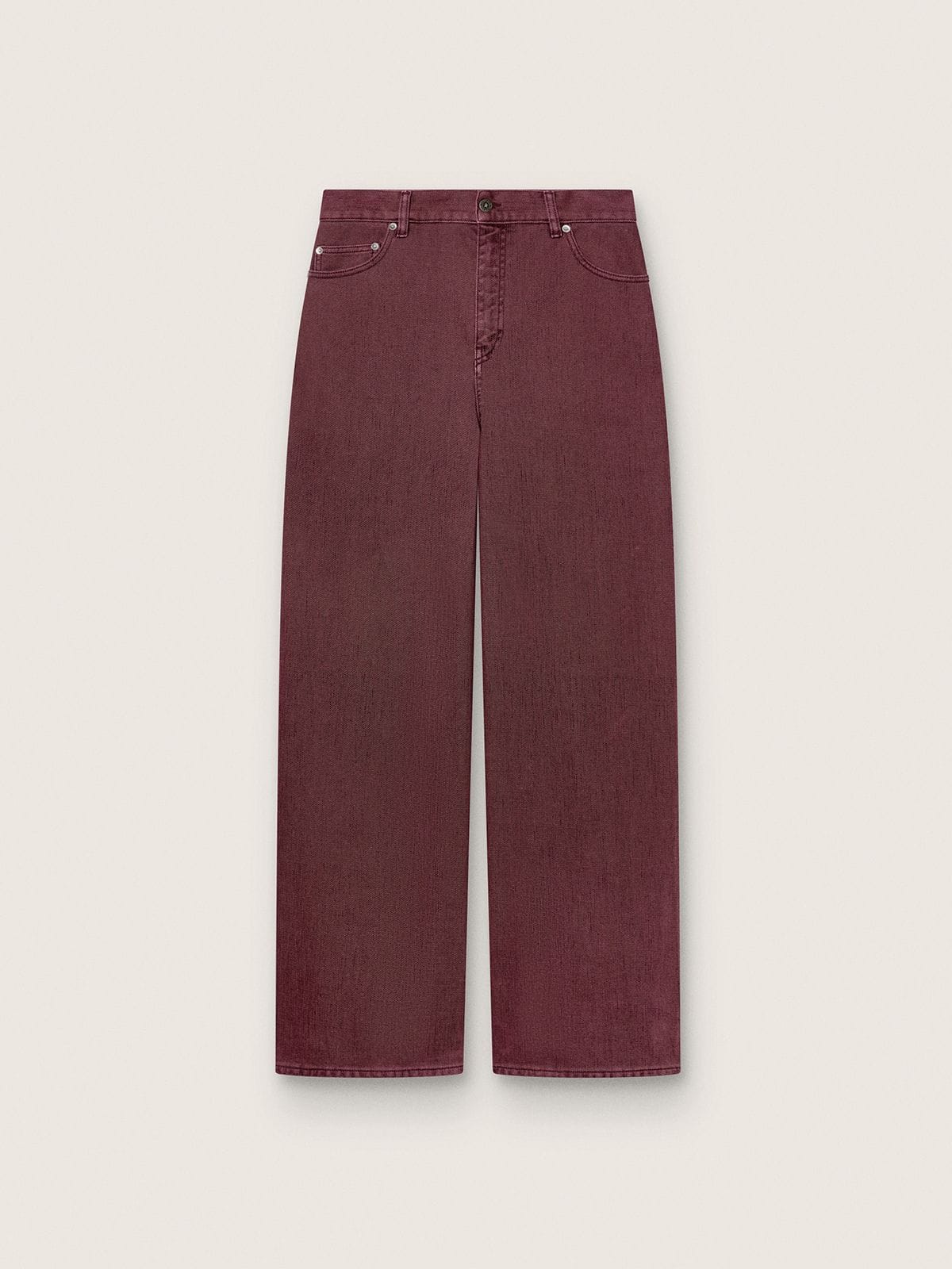 Golden Goose Women's jeans in burgundy denim