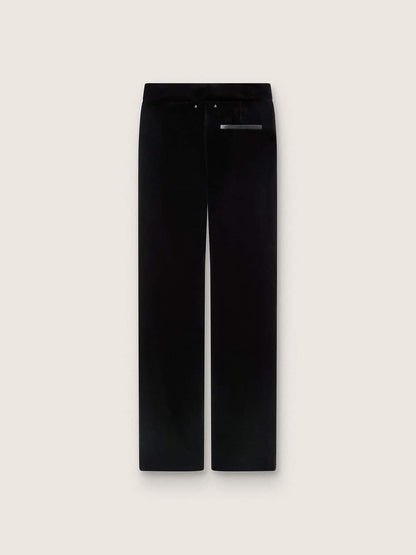 Golden Goose Women's slim-fit flared pants in black cotton velvet