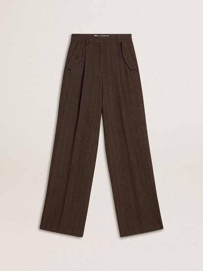Golden Goose Women's brown virgin wool pants