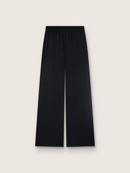 Golden Goose Women's sweatpants in black wool twill with sequin embroidery