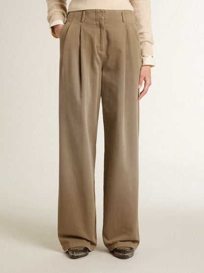 Golden Goose Women's khaki cotton pants