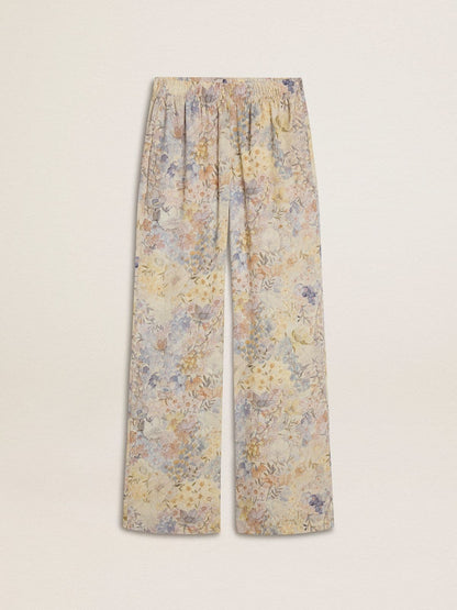 Golden Goose Women's multicolor joggers with floral print