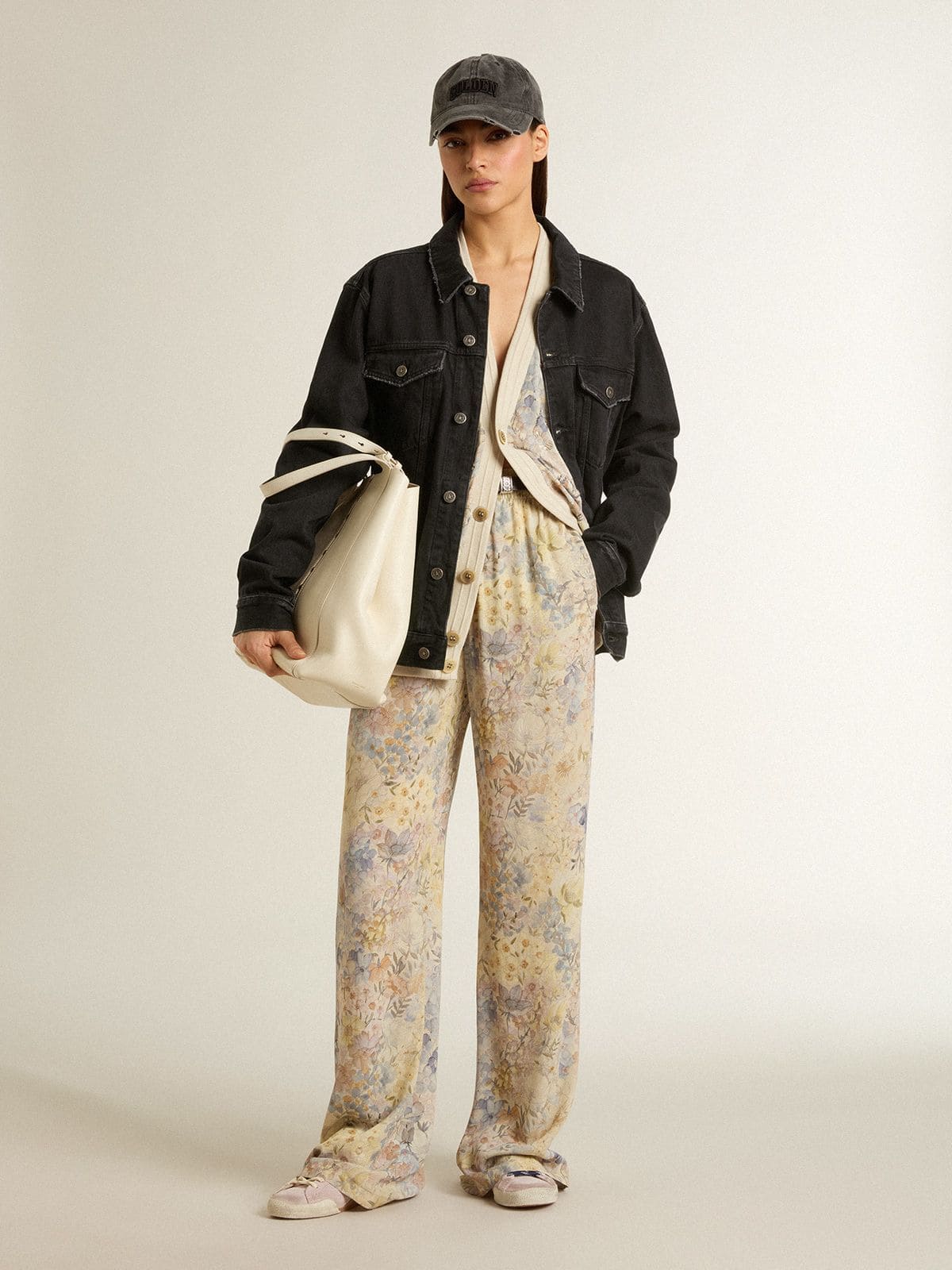 Golden Goose Women's multicolor joggers with floral print