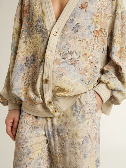 Golden Goose Women's multicolor joggers with floral print