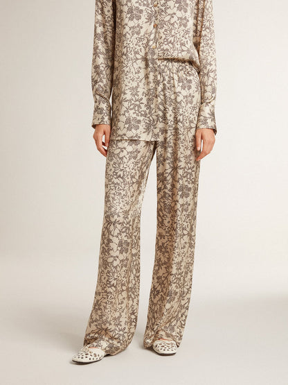 Golden Goose Women's joggers with floral print