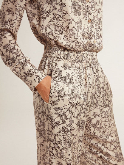 Golden Goose Women's joggers with floral print