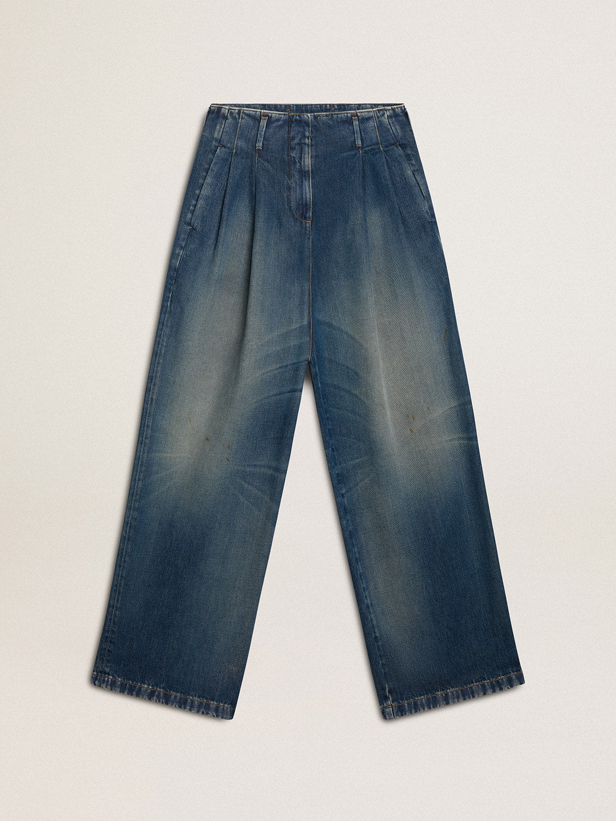 Golden Goose Women’s wide-leg medium wash CNY jeans