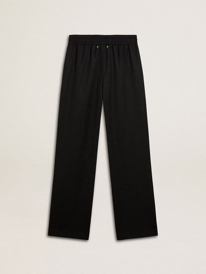Golden Goose Women’s black lightweight wool joggers