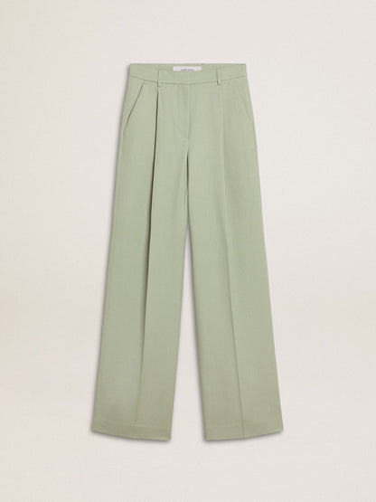 Golden Goose Women's pants in sage-green wool