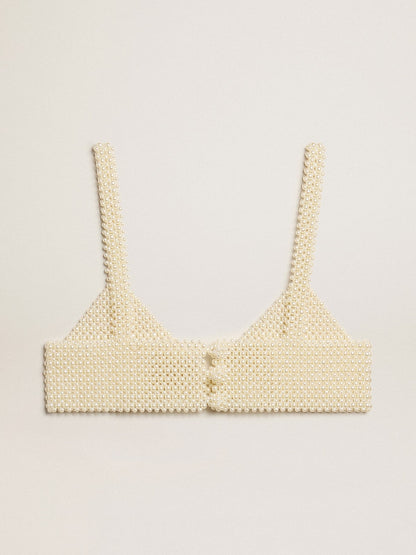 Golden Goose Women’s string of pearls top