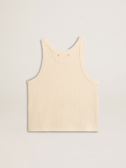 Golden Goose Parchment-colored sleeveless top