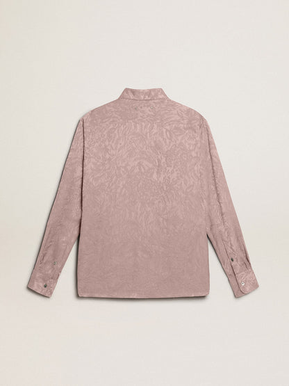 Golden Goose Women's pink viscose shirt with floral pattern