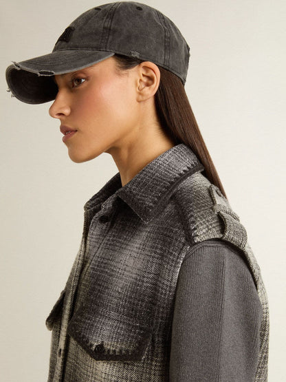 Golden Goose Women's dark gray wool-blend shirt dress