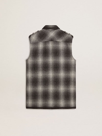 Golden Goose Women's dark gray wool-blend shirt dress