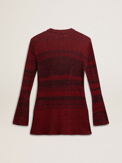 Golden Goose Irregular-striped cotton dress