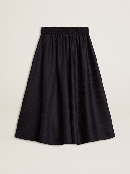 Golden Goose Women’s midnight blue wool skirt