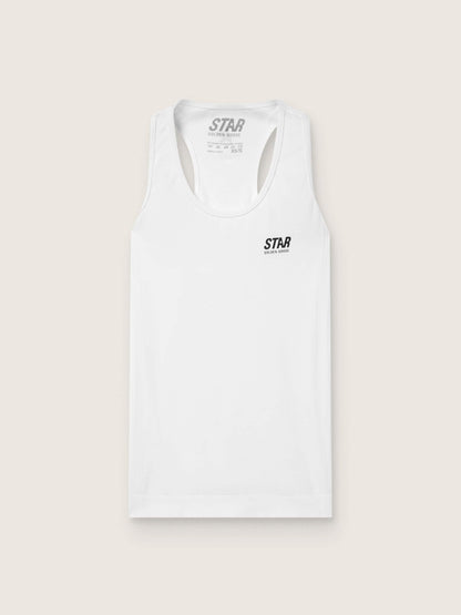 Golden Goose Women's white sports tank top