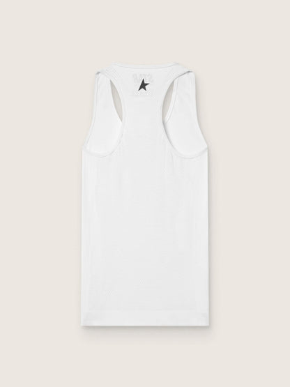 Golden Goose Women's white sports tank top