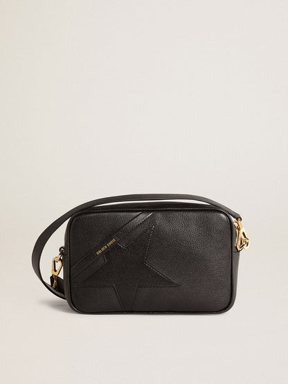 Golden Goose Star Bag in black leather with tone-on-tone star