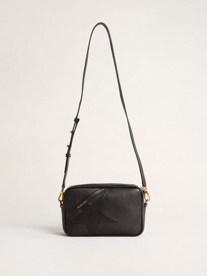 Golden Goose Star Bag in black leather with tone-on-tone star