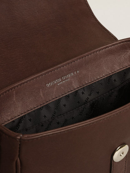 Golden Goose Women's Francis Bag small in dark brown leather