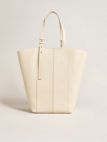 Golden Goose 24/7 Bag North South in butter-colored leather with adjustable handles